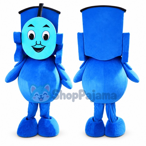 Thomas Locomotive Cartoon Mascot Costume
