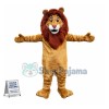 Amicable Adult Lion Mascot Costume