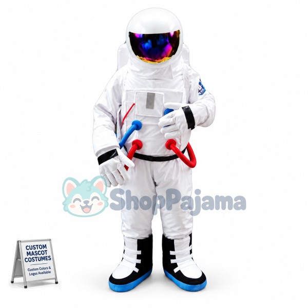 Fully Equipped Astronaut Mascot Costume