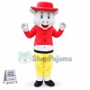 White Pig In The Short Top Mascot Costume