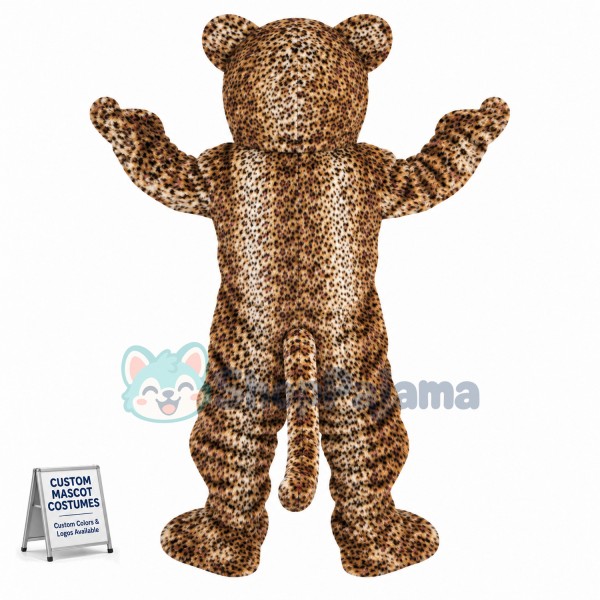 Sturdy Strong Leopard Mascot Adult Costume
