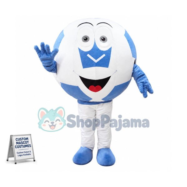 Blue Football Adult Size Mascot Costume