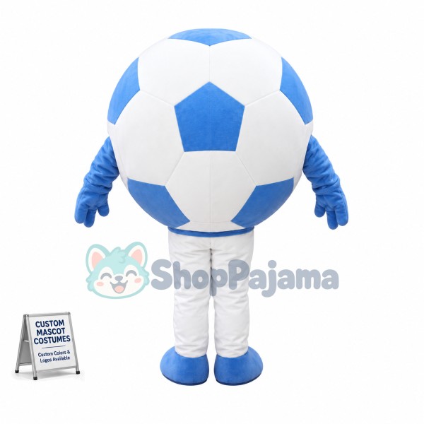 Blue Football Adult Size Mascot Costume