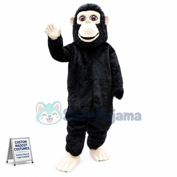 Plush Chimpanzee Adult Mascot Costume