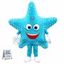 Shiny Blue Starfish Mascot Costume