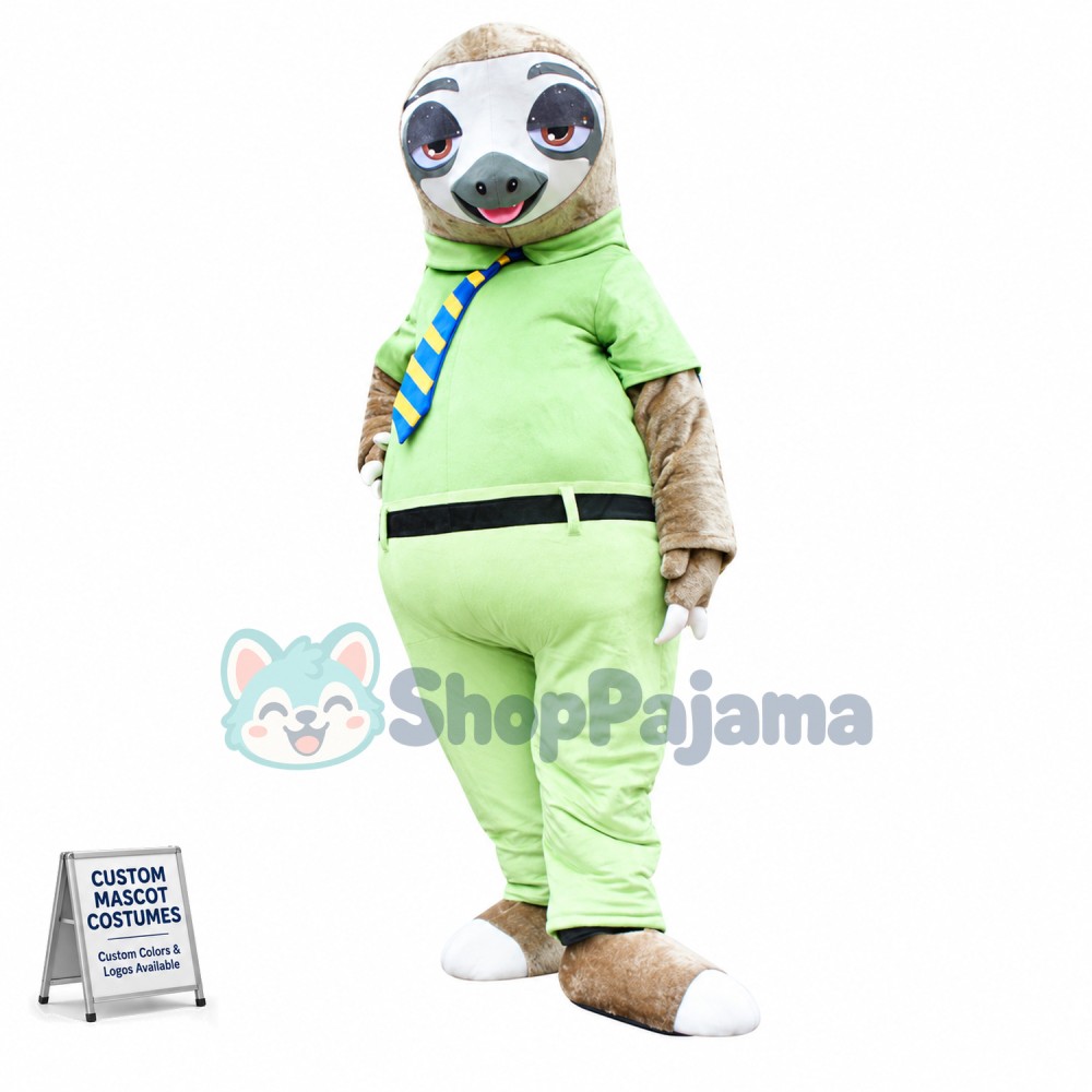 Three-toed Sloth Civil Servant Mascot Costume