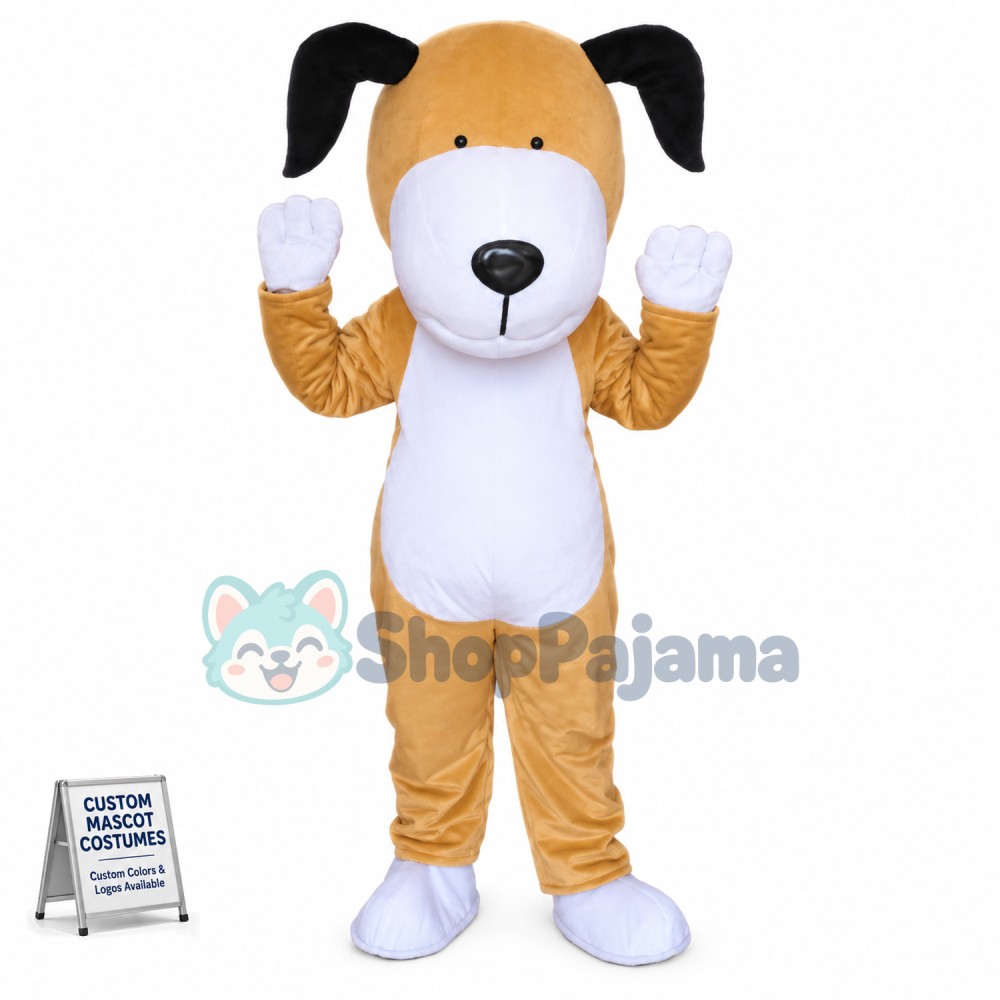 Brown Cute Puppy Mascot Costume