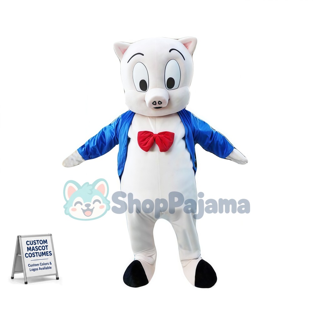 Big Eyes Pig Brother Mascot Costume