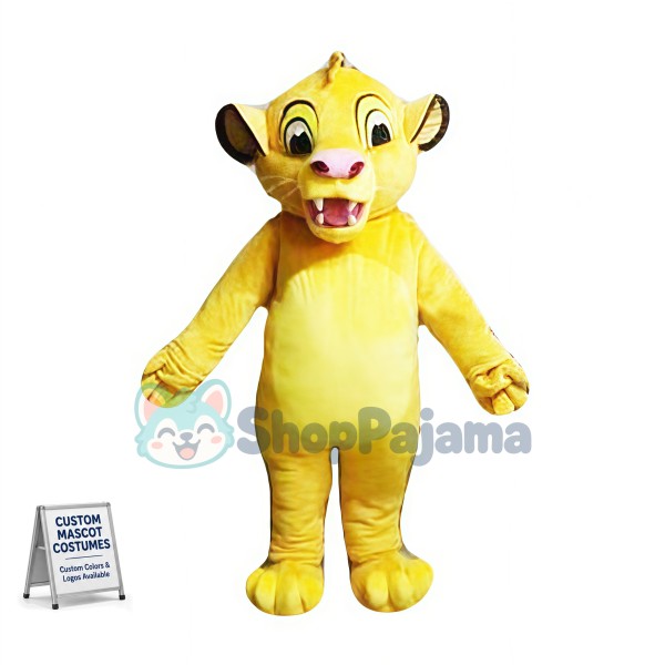 Lion King Simba Cartoon Mascot Costume