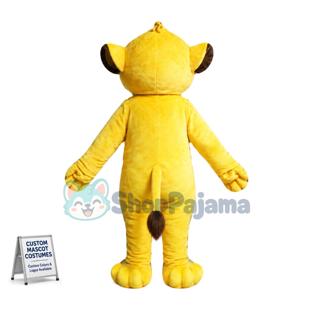 Lion King Simba Cartoon Mascot Costume