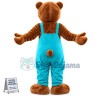 Amicable Brown Bear Mascot Adult Costume