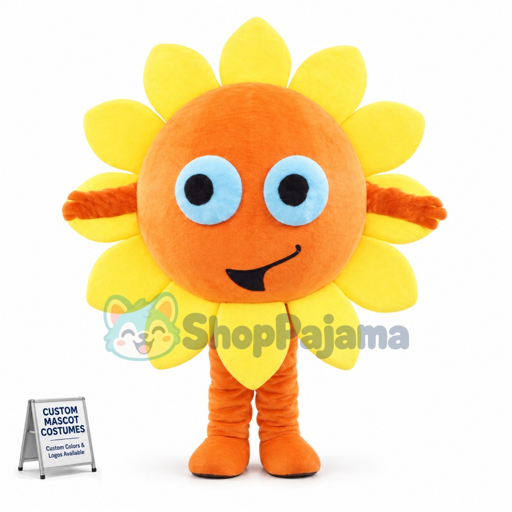 Vigorous Sunflower Cartoon Mascot Costume