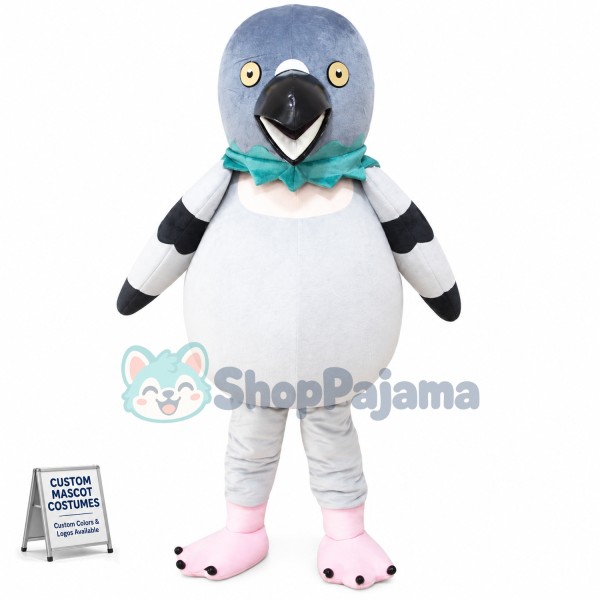 Bird With Blue Head Mascot Costume