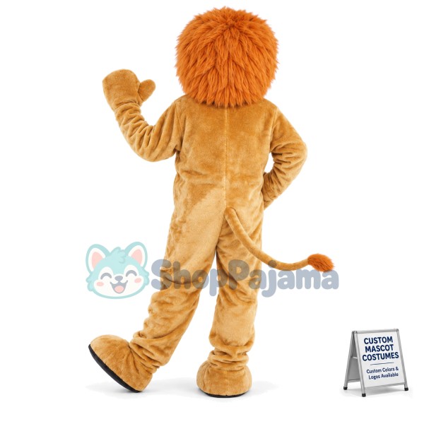 Walking Casual Lion Mascot Costume