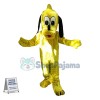 Yellow Pluto Cartoon Mascot Costume