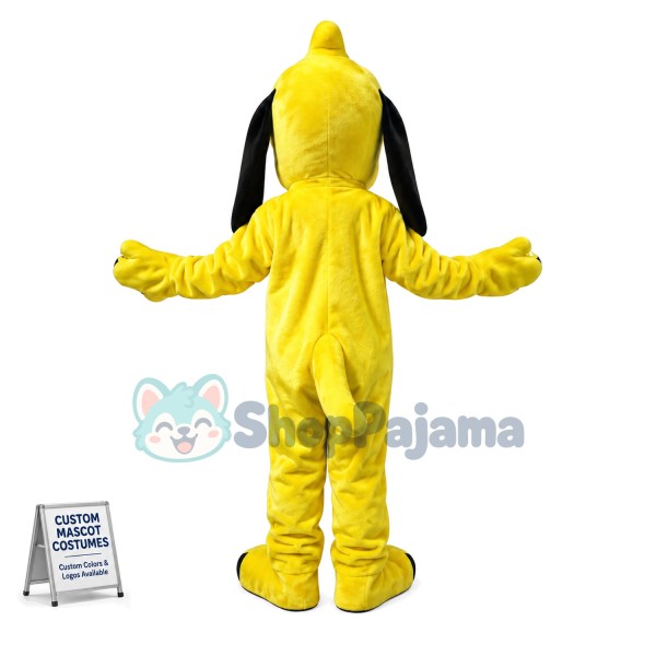Yellow Pluto Cartoon Mascot Costume