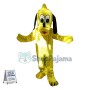 Yellow Pluto Cartoon Mascot Costume
