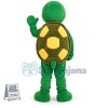 Crumpled Green Turtle Mascot Costume