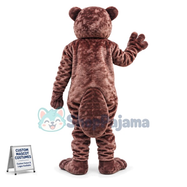 Brown Soft Beaver Mascot Costume
