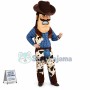 Angry Farmer Mascot Costume