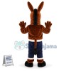 Brown Donkey In The Tights Mascot Costume