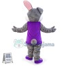 Easter Rabbit In Carrot Vest Mascot Costume