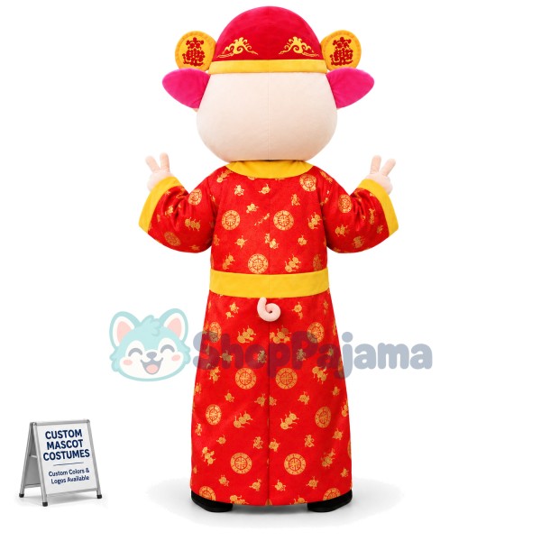Wealth Pig Mascot Adult Costume