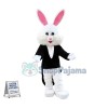 Tuxedo Easter Bunny Mascot Costume