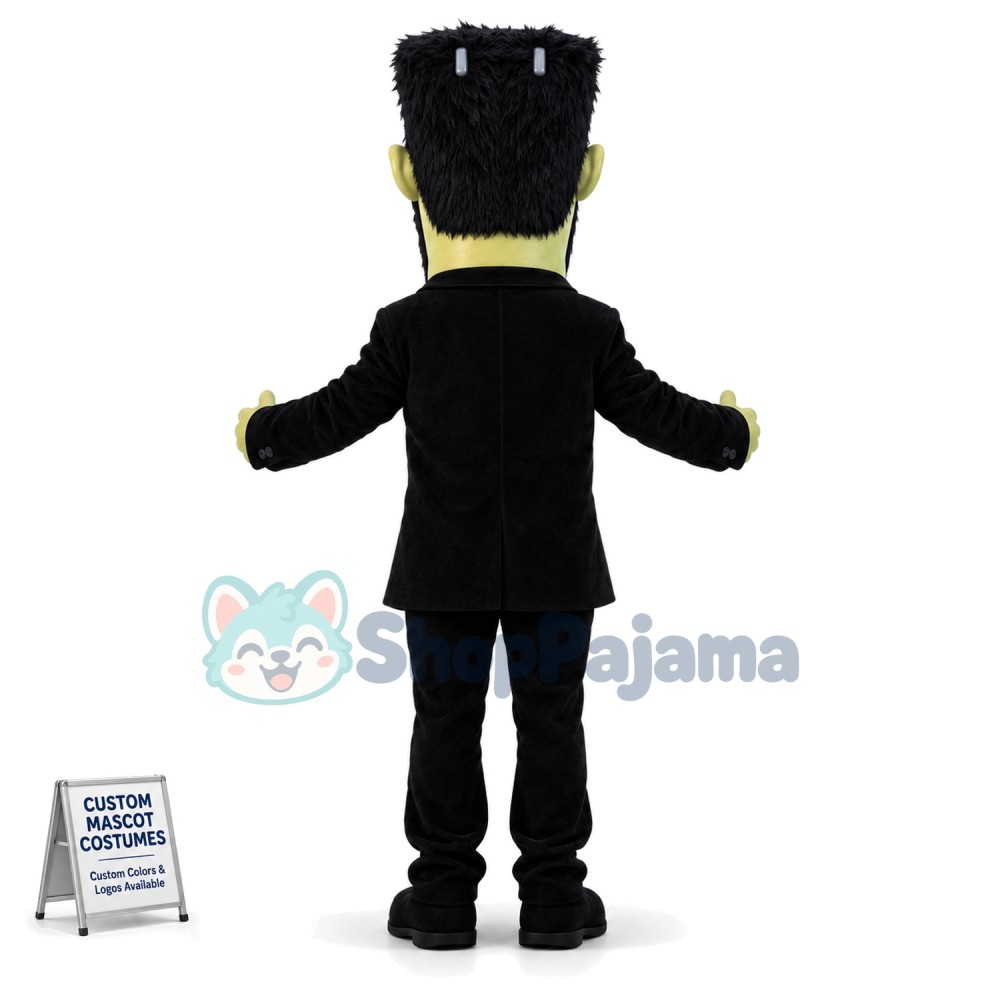 Suture Wound Zombie Mascot Costume