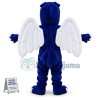 Blue Eagle With Angle Wings Mascot Costume