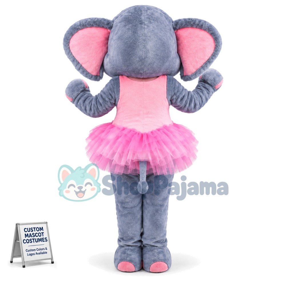 Ballet Baby Elephant Mascot Costume