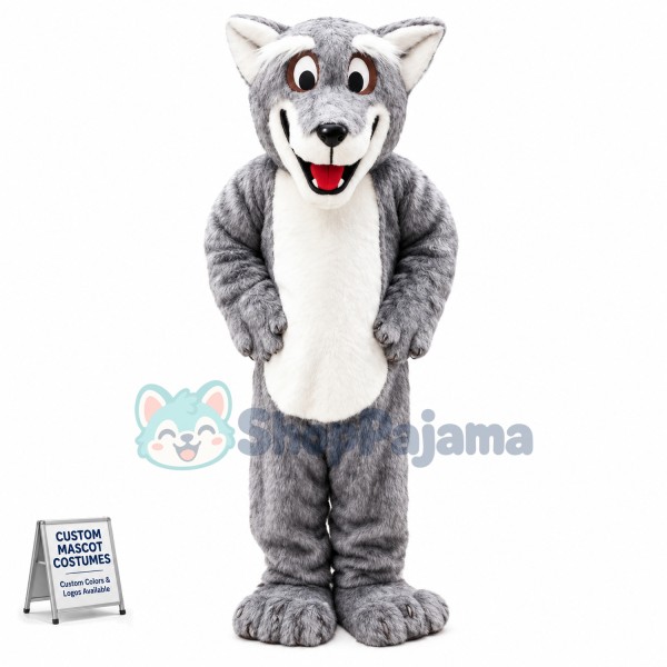 Bad Wolf Long Wool Mascot Costume