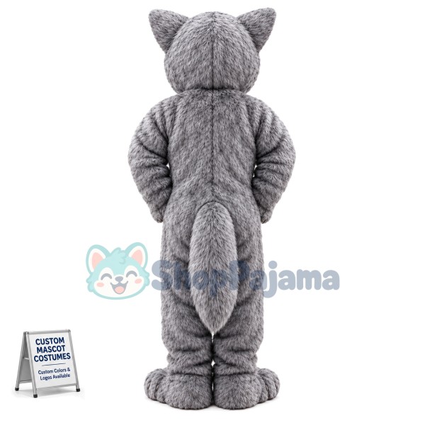 Bad Wolf Long Wool Mascot Costume
