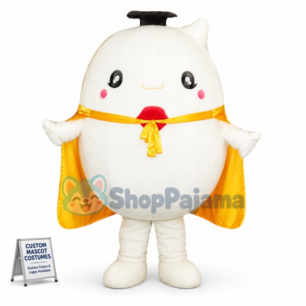 Doctor Duck Egg Cartoon Mascot Costume