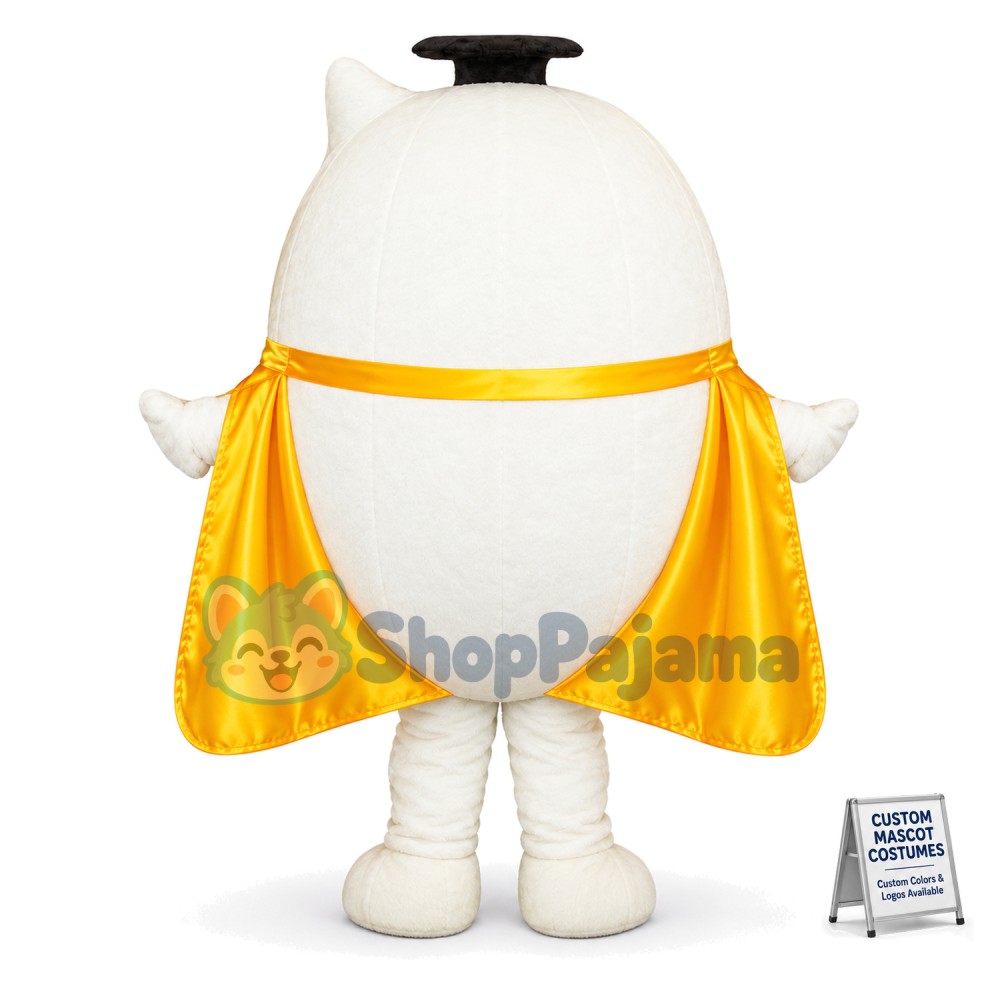 Doctor Duck Egg Cartoon Mascot Costume