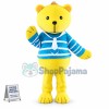 Yellow Bear With Shirt Mascot Costume
