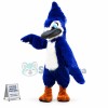 Blue Bird Long Fur Mascot Costume