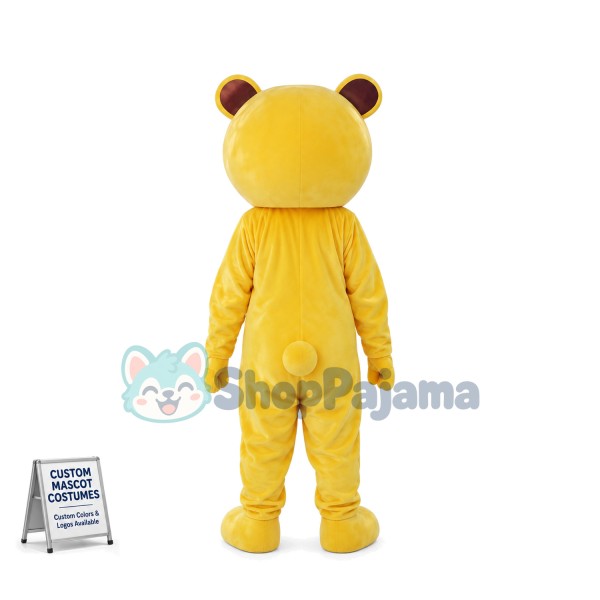 Pure Color Winnie The Pooh Mascot Costume