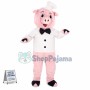 Western Chef Pig Mascot Costume