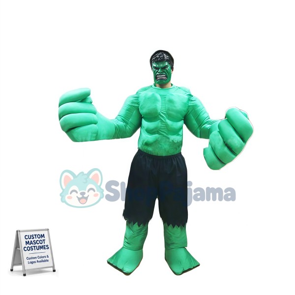 Power Muscle Hulk Mascot Costume