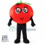 Transparent Eyes Cartoon Tomato Mascot Costume