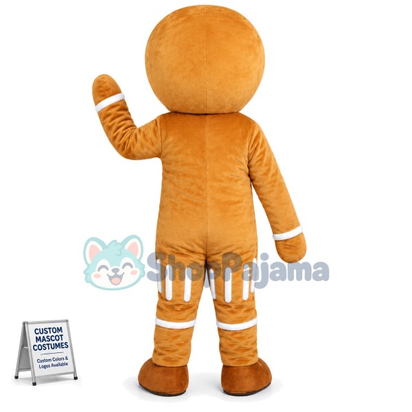 Christmas Gingerbread Man Mascot Costume