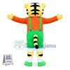 Young Tiger With Green Shorts Mascot Costume