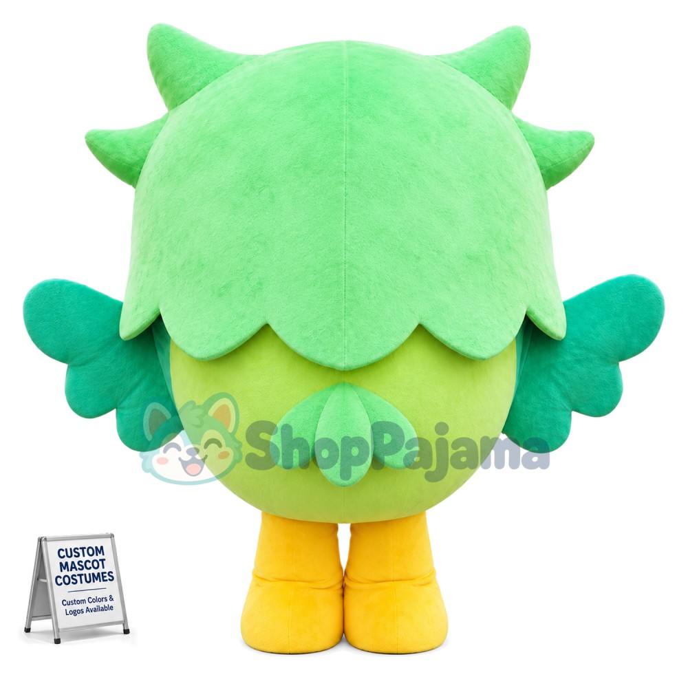 Whole Green Small Owl Mascot Costume