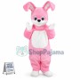 Adult Size Pink Rabbit Mascot Costume