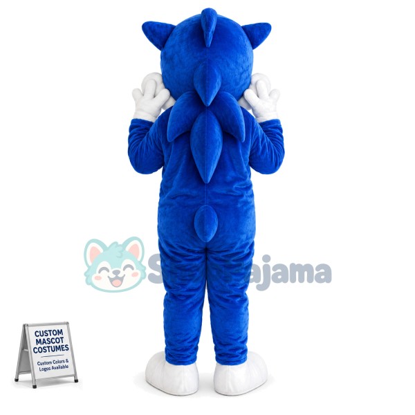 Blue Cat Cartoon Mascot Costume