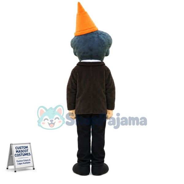 Conehead Zombie Of Game Mascot Costume