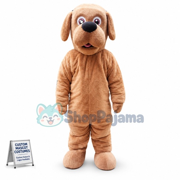 Brown Dog Mascot Costume For Pet Shop