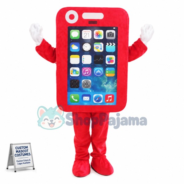 Customized Red Phone Mascot Costume