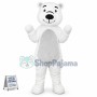 White Bear Cute Mascot Costume